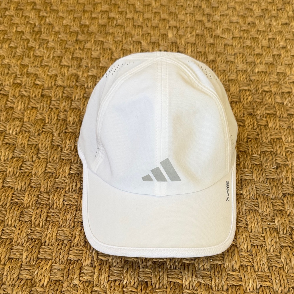 New Without Tag Adidas White Performance Hat with Logo